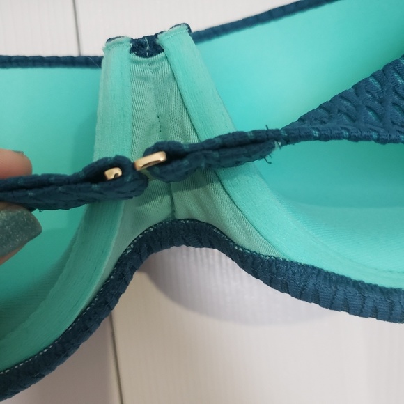 NWOT Shade & Shore Bra Size Bandeau Swim Top 34C - Picture 5 of 7